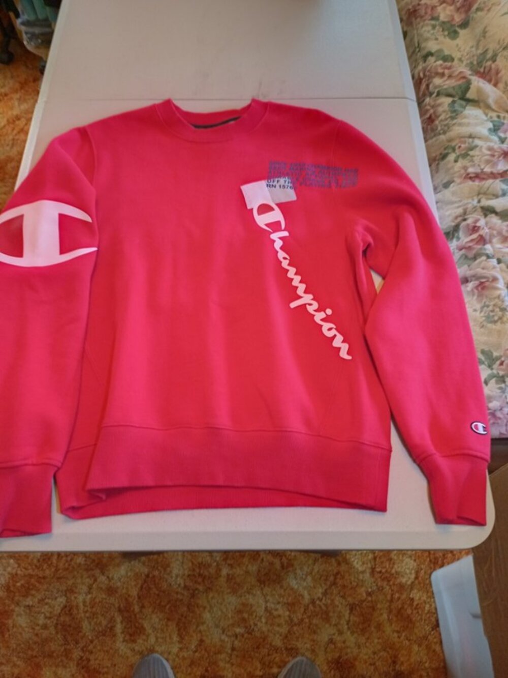 Champion Reverse Weave Crewneck Sweatshirt Adult Medium Red 1919 Worn Once